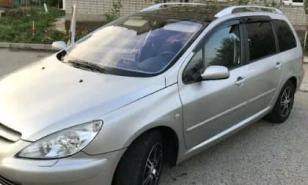 Дефлекторы окон (ветровики) Peugeot 307 Wagon 2002-2008"EuroStandard" (Пежо 307) Кобра Тюнинг